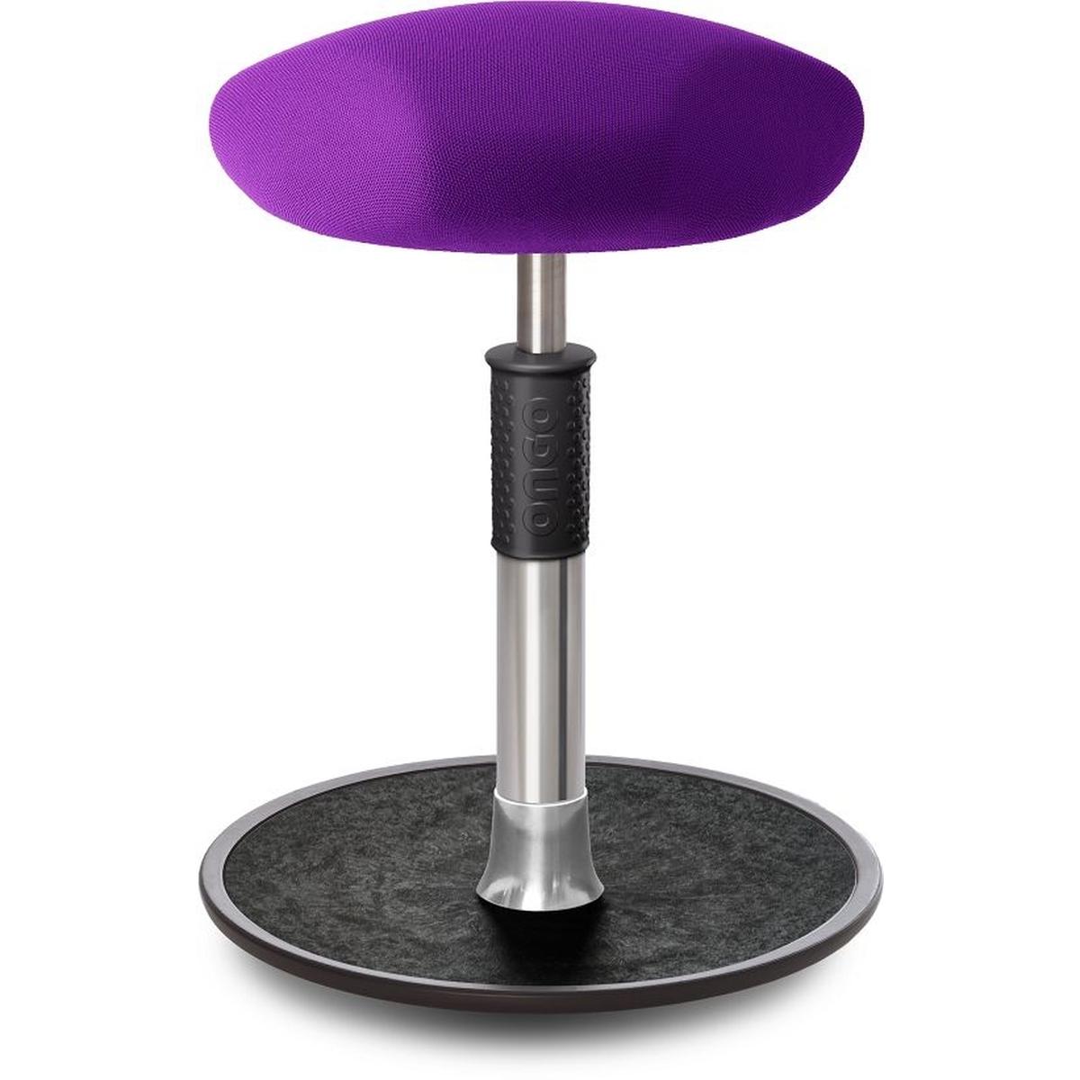 Ongo, Bürostuhl, Sitz- Stehhocker Free Regular Triangel Gestrick Purpur chrom /schwarz