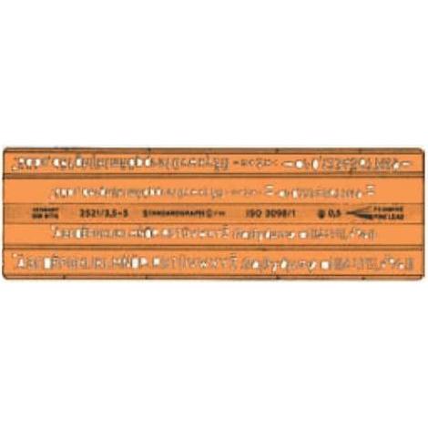 Standardgraph, Lineal, Schablone ISO gerade