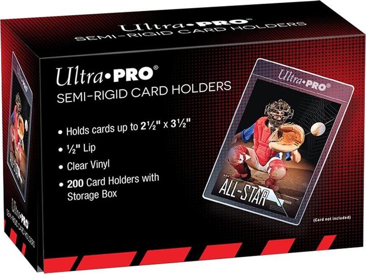 Actual product image Ultra Pro Ultra-Pro - Semi-Rigid Card Holders 1/2" lip (x200)