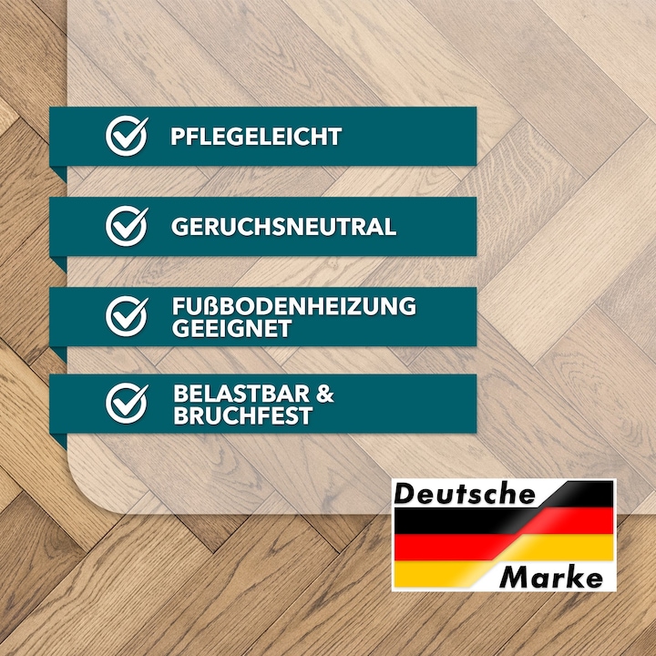 Produktbild Karat Bodenschutzmatte Polycarbonat (75 x 120 cm)