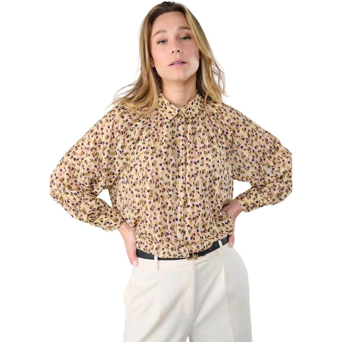 Thumbnail - Le Temps Des Cerises, Damen, Hemd, angarmshirt e temps des cerises taou, Beige, (L)