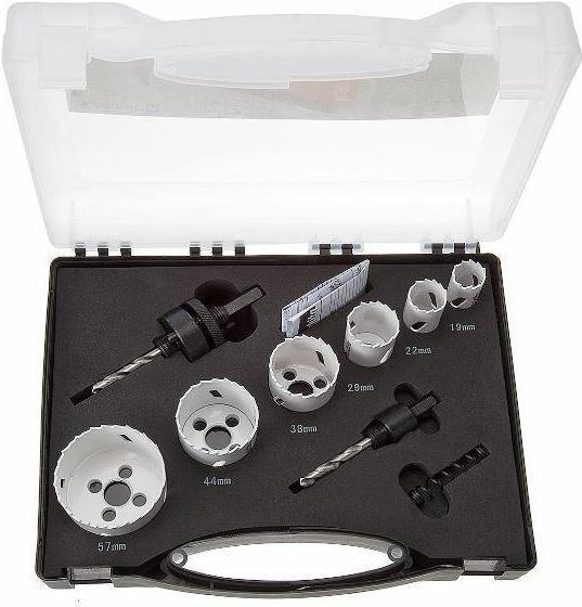 Immagine prodotto Makita Set di seghe a tazza (19, 22, 29, 38, 44, 57 millimetri)