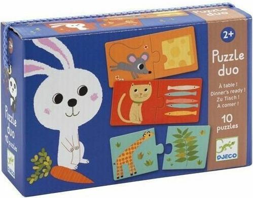 Actual product image Djeco Puzzle Duo At Table (10 pieces)