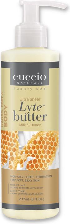 Produktbild Cuccio Lyte Butter Lotion - Milk & Honey (Körperlotion, 237 ml)