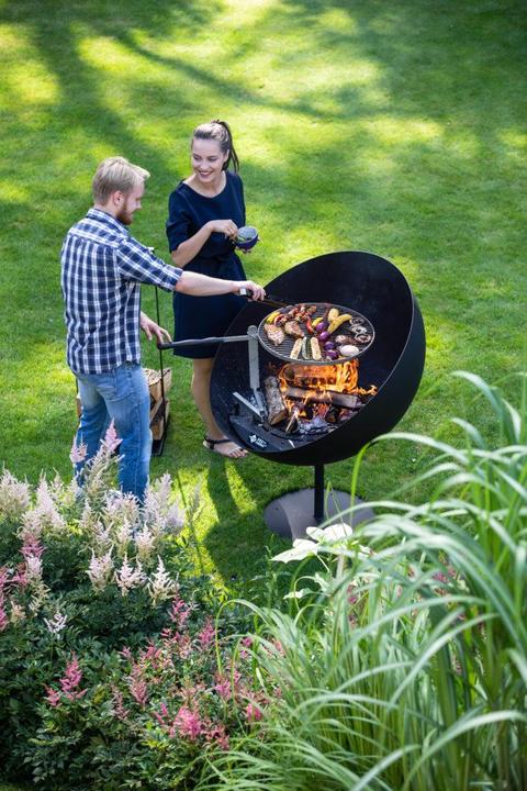 Actual product image Feu du Jardin Lune incl. grill grate 50cm and swivel arm (100 cm)