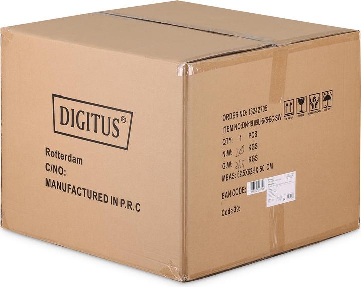 Actual product image Digitus Wall Mounting Cabinets Dynamic Basic Series - 600x600 mm (WxD) (9 RU, 19 inch rack)