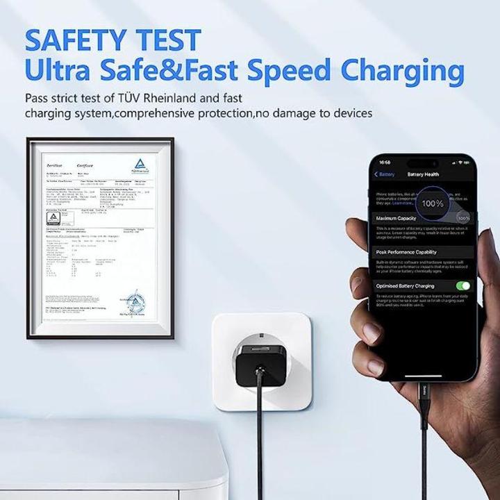 Immagine prodotto Benks Caricatore Ultimate-S Mini | Caricatore con cavo di ricarica MFI (20 W)