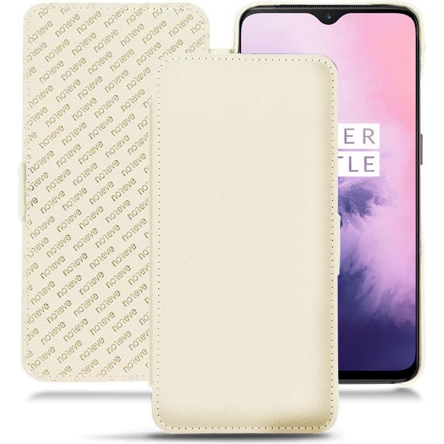 Noreve Lederschutzhülle horizontal (OnePlus 7), Smartphone Hülle, Weiss