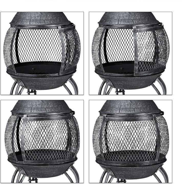 Image du produit Relaxdays Brasero mexicain, gris