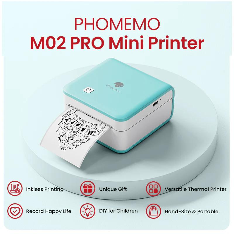 Thumbnail - Phomemo M02 Pro WHI (203 dpi), Etikettendrucker, Weiss