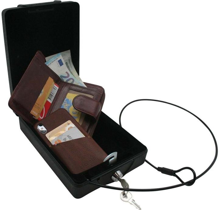 Produktbild KH Security Tragbarer Tresor Schwarz