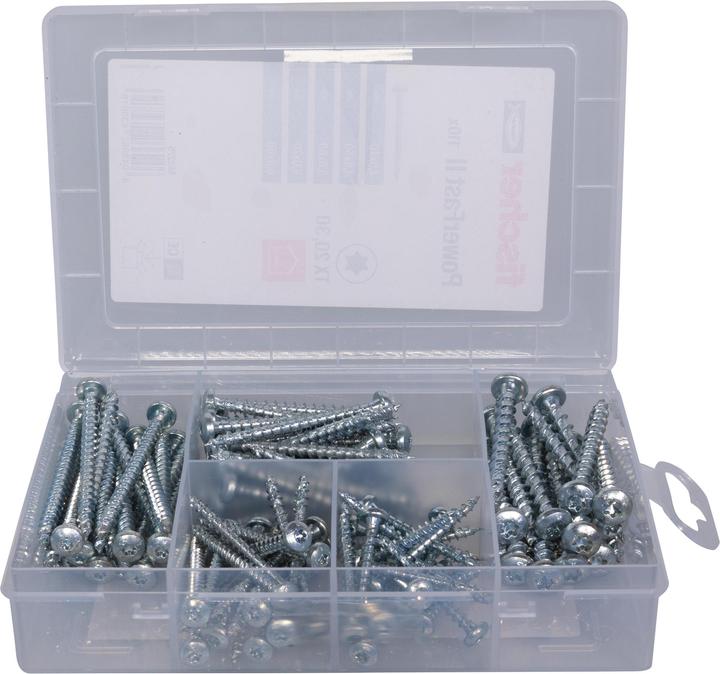 Fischer Meisterbox PowerFast II PH VG TX (110 Screws per piece)