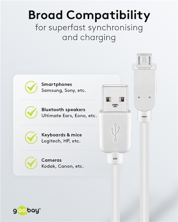 Actual product image Goobay USB 2.0 Hi-Speed (0.60 m, USB 2.0)