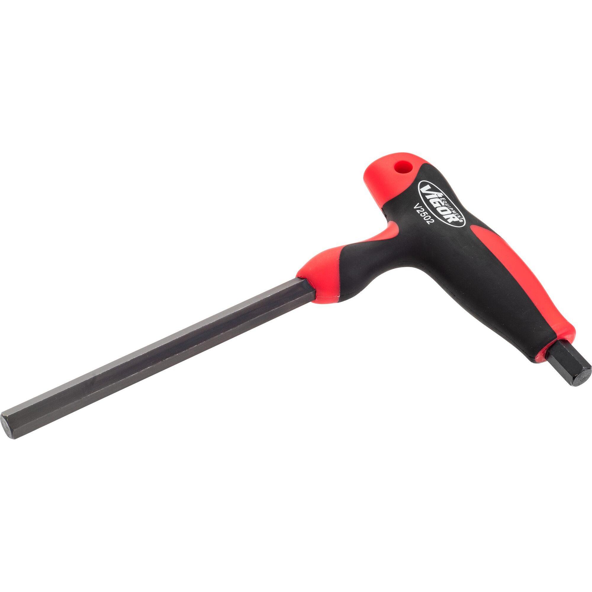 Vigor, Schraubenzieher, Sechskant T-Griff Schraubendreher ∙ V2502 ∙ Innen Sechskant Profil ∙ 10 mm (Innensechskant)