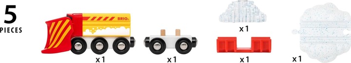 Actual product image Brio Snow removal train