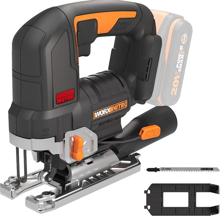 Worx Akku-Stichsge WX542.9, ohne Akku und Ladegert