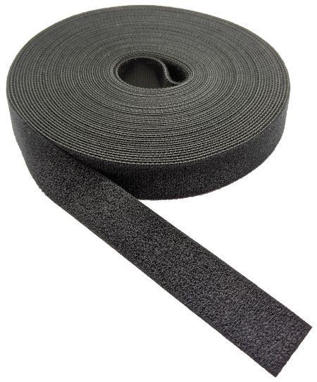 Produktbild Tecline Klettband Back to Back, schwarz, 20 mm x 10 m Rolle (20 mm)
