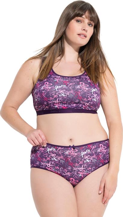 Produktbild Ulla Popken Midislips, 5er-Pack, Schleifen/einfarbig (42, 44)