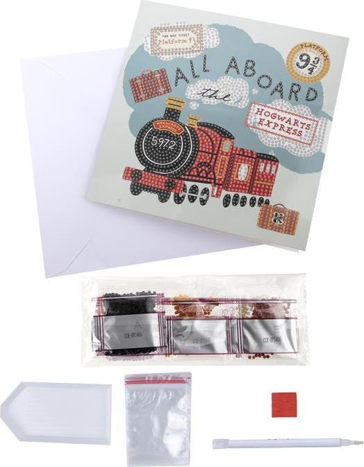 Produktbild Craft Buddy All Aboard The Hogwarts Express, 18x18cm Crystal Art Card