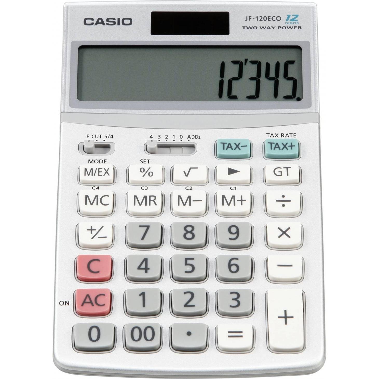 Thumbnail - Casio, Taschenrechner, Jf-120eco (Batterien, Solarzellen)