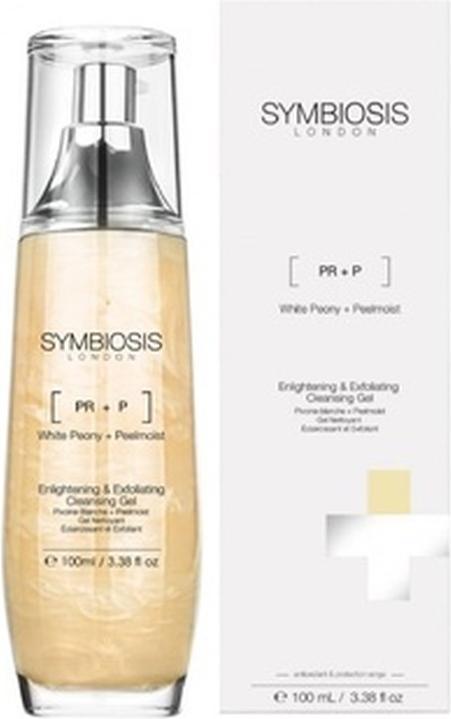 Produktbild Symbiosis White Peony + Peelmoist) Enlightening & Exfoliating Reinigungsgel (Reinigungstücher Gesicht, 100 ml)
