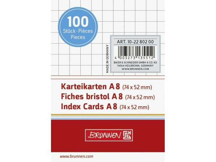 Actual product image Index cards (A8, 200 g/m², 100 x)