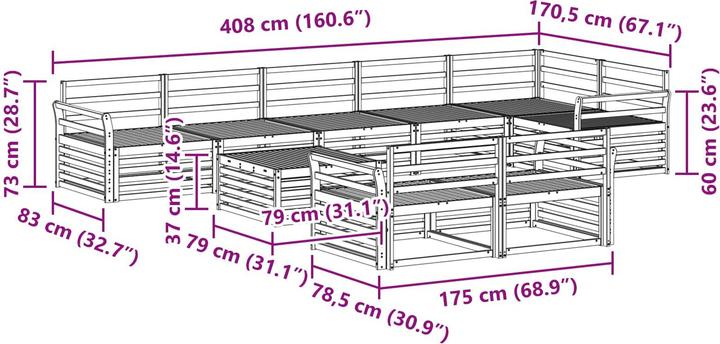 Produktbild vidaXL Outdoor-Sofa