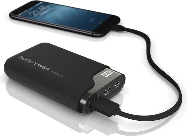 Actual product image RealPower PB-7500C (7500 mAh, 27.75 Wh)