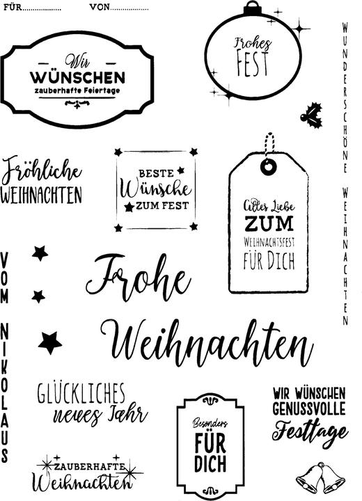 Produktbild Precious Marieke Clear Stamps "Frohes Fest"