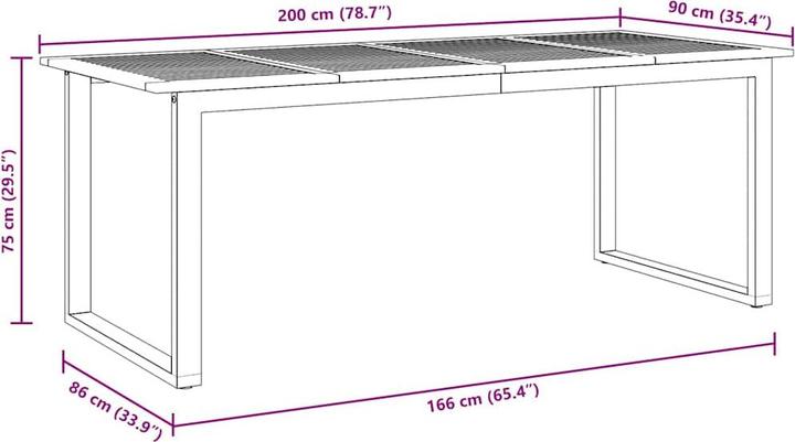 Actual product image vidaXL Garden dining set (90 cm)