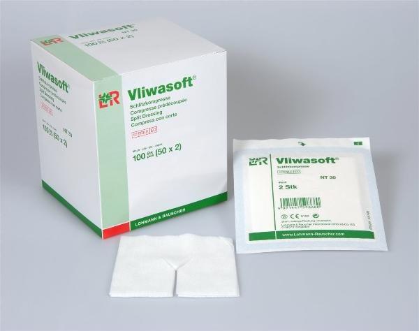 Actual product image Lohmann & Rauscher Slit compresses with Y-cut