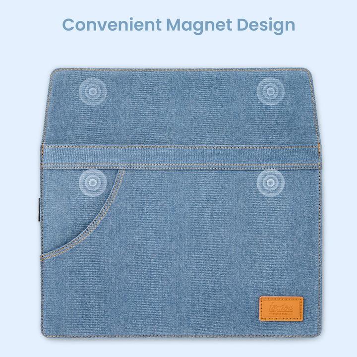 Actual product image tomtoc Premium H26 (13") Denim Ladies Shoulder Bag (13.60", Universal, Apple)