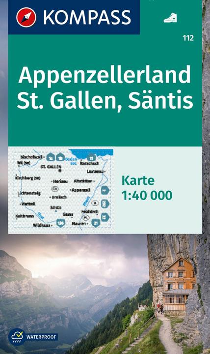 Produktbild KOMPASS Wanderkarte 112 Appenzellerland