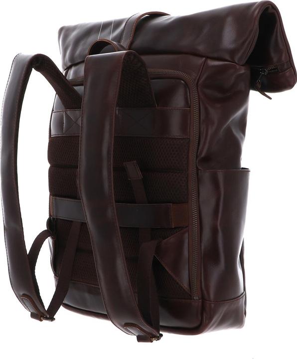 Actual product image Buckle & Seam Rolltop backpack Nomad Brown/Dots (28 l)