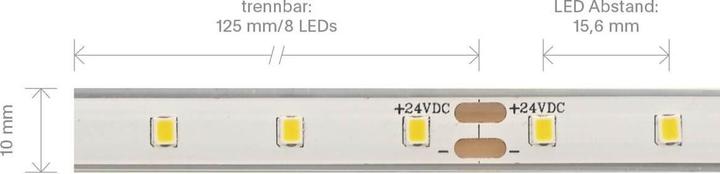 Immagine prodotto Sigor 4,8W/m PRO Striscia LED 2700K 5m 64 LED/m IP68 24V 648lm RA90 (500 cm)