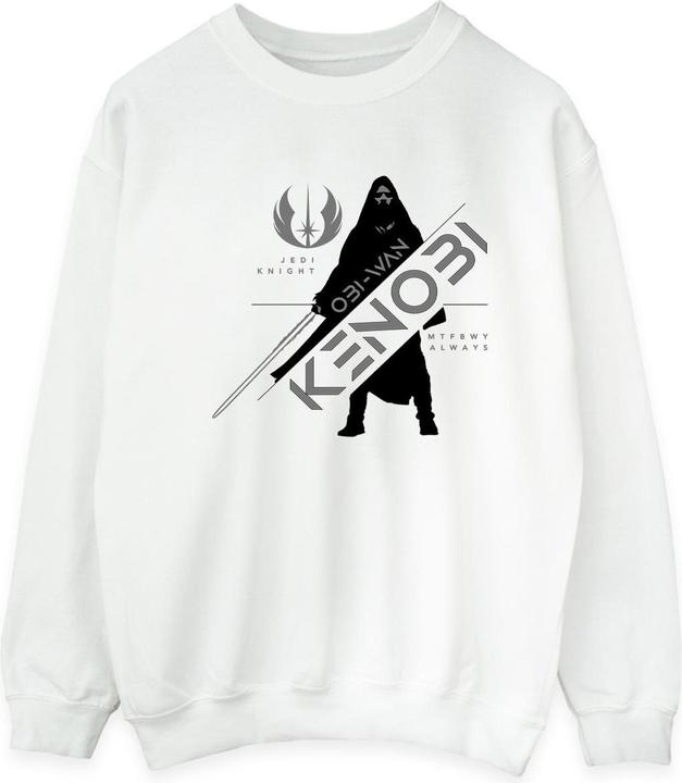 Actual product image Star Wars Mens Obi-Wan Kenobi Jedi Knight Cotton Sweatshirt (S)