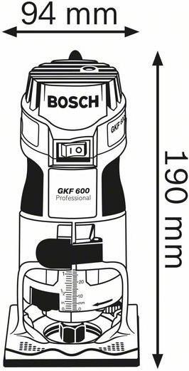 Immagine prodotto Bosch Professional Pantografo per bordi GKF 600, con valigetta di trasporto