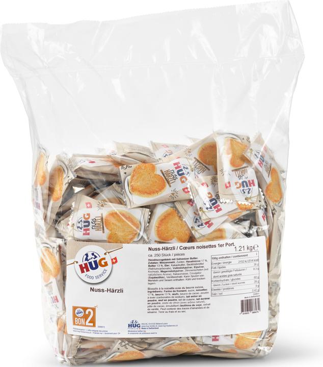 Wernli Coeurs noisettes 1er 250 pièces (1215 g)