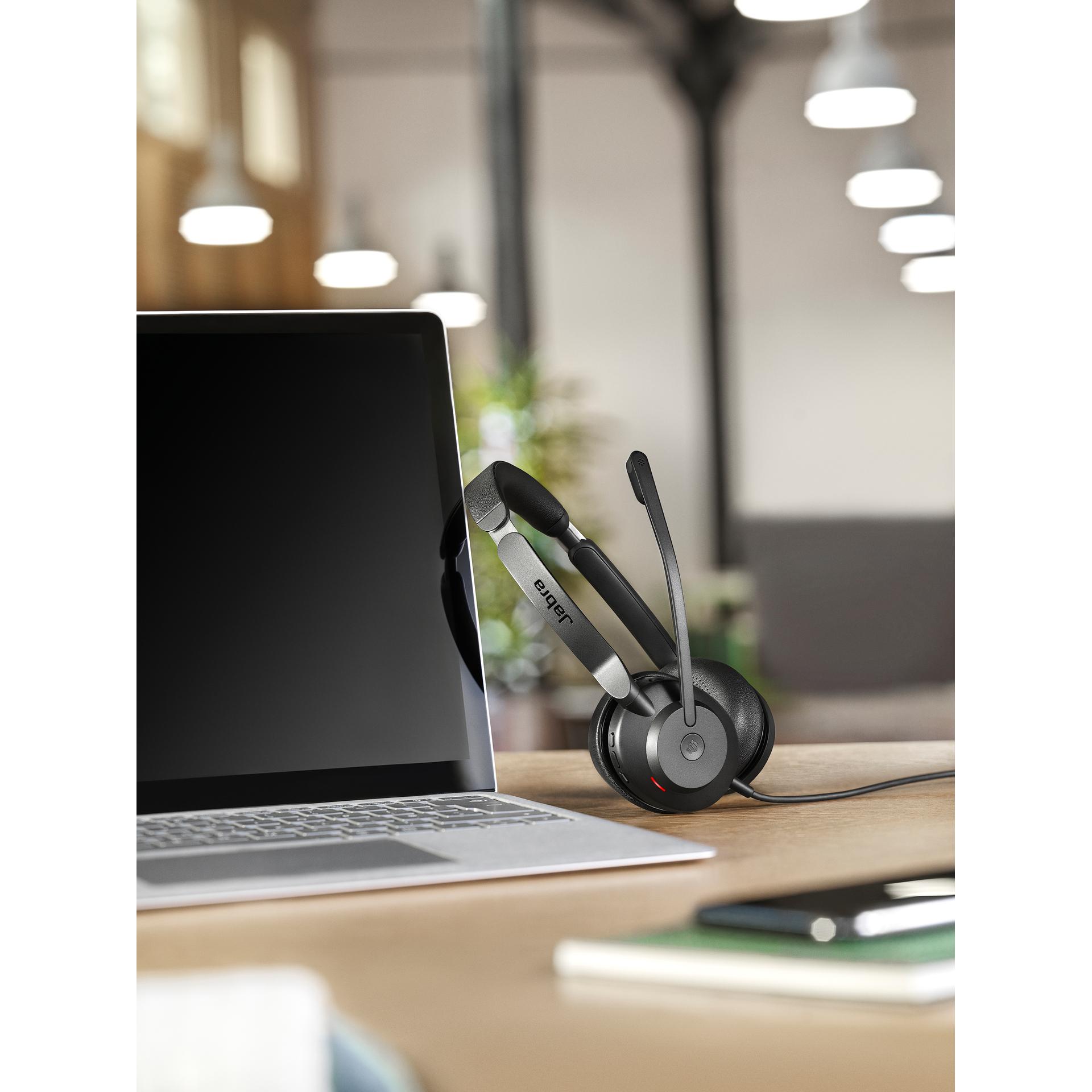 Thumbnail - Jabra Evolve2 30 SE MS Stereo NC (USB-A) (Kabelgebunden, USB-A), Office Headset, Schwarz