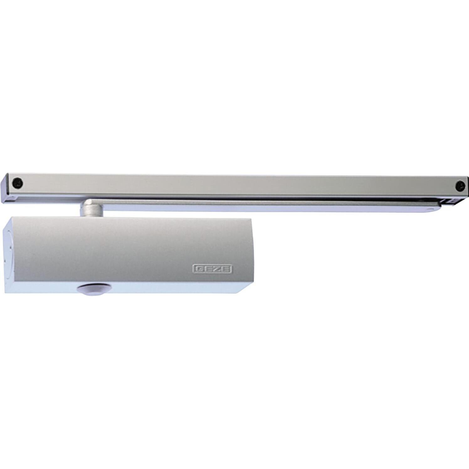Geze, Türöffner + Türschliesser, Türschliesser TS 3000 V EN 1-4 mit Gleitschiene, ohne Feststellung, silber