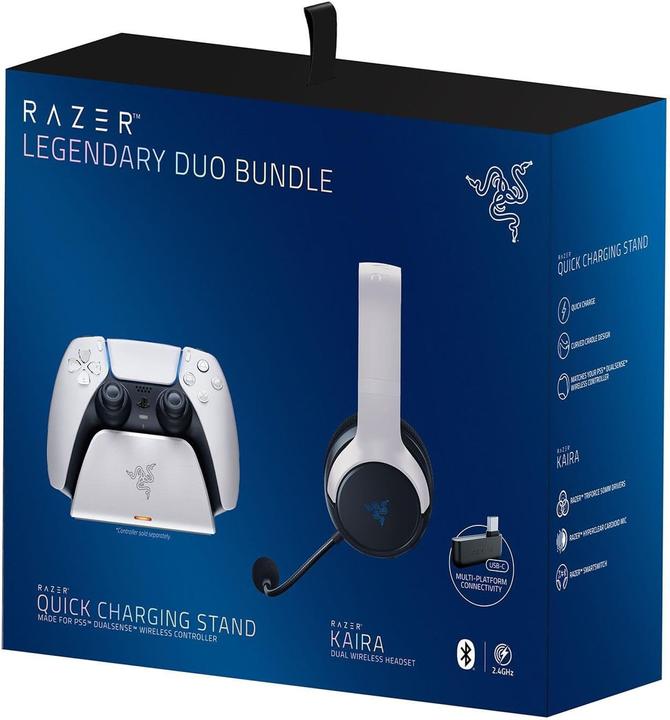 Actual product image Razer Kaira PS5 + Charging Stand Legendary Duo Bundle (Wireless)