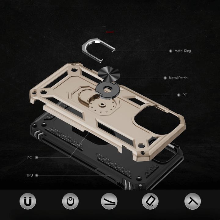 Immagine prodotto Cover-Discount iPhone 16 - Robusta cover posteriore con kickstand (Apple iPhone 16)