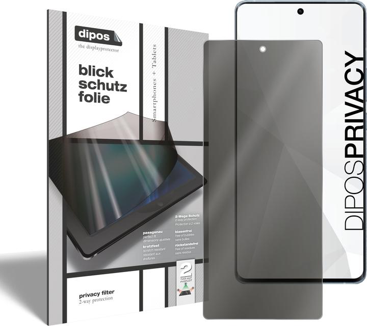 Dipos Blickschutzfolie 2-Way Anti-Shock (2 Stück, Vivo iQOO Neo5 S)