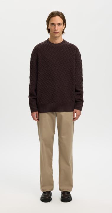 Image du produit Selected Textured Pullover mit Rundhalsausschnitt (XL)