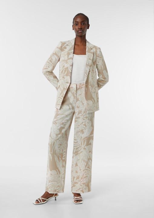 Actual product image Comma Hose Marlenehose aus Crêpe mit All-over-Print (46)