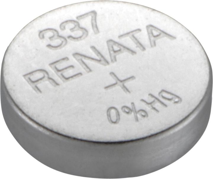 Image du produit Renata Pile bouton 337, 8mAh, oxyde d'argent (8 mAh)