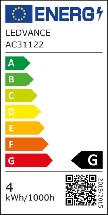 Energy Label Osram Led Retrofit Rgbw Lamps With Remote Control (E14, 25 W, 250 lm, 1 x, G)