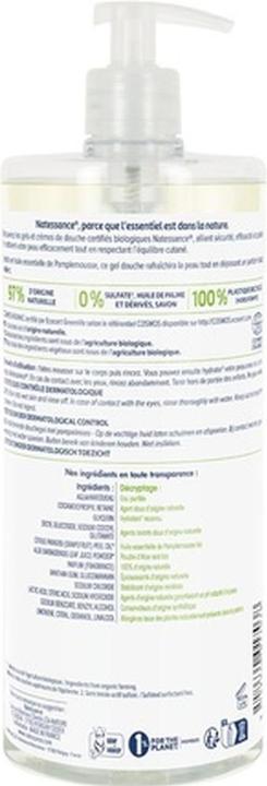 Produktbild Natessance Belebendes BIO-Duschgel Grapefruit - 1l - (1000 ml)