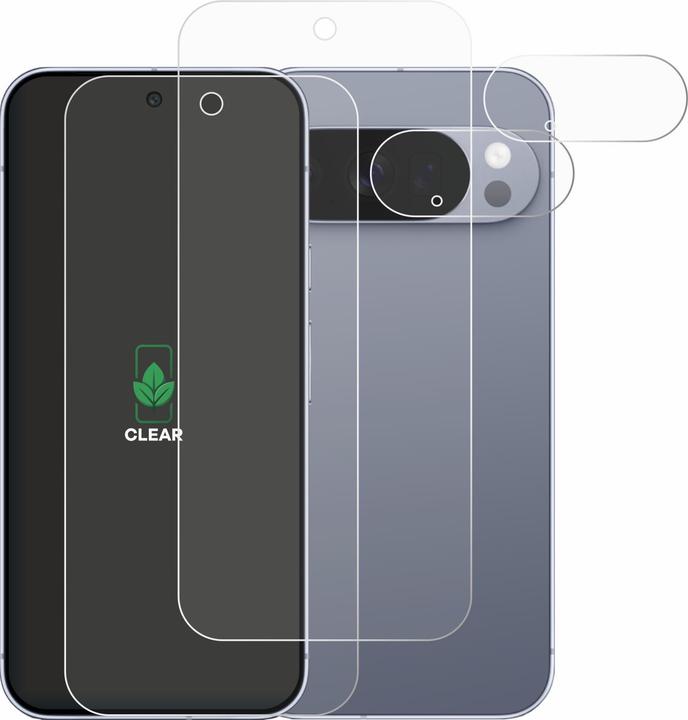 Produktbild ScreenLeaf Schutzfolie für Google Pixel 10 Pro (Display+Kamera) nachhaltiger Displayschutz Display Schutz (2 Stk., Google Pixel 10 Pro)