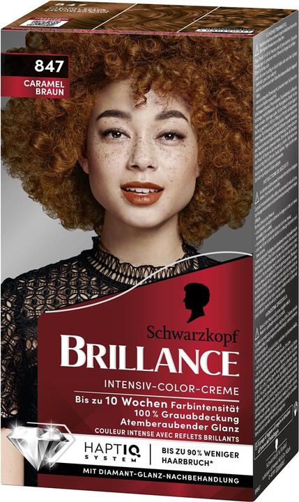 Schwarzkopf Brillance Intensiv-Color-Creme (847 Caramel Braun)